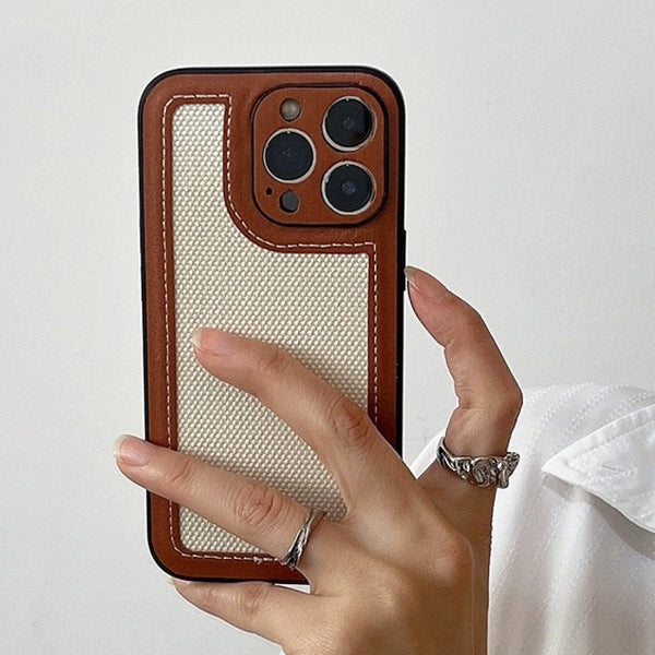 PREPPY BROWN IPHONE CASE FOR STYLISH PROTECTION