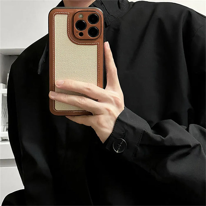 PREPPY BROWN IPHONE CASE FOR STYLISH PROTECTION