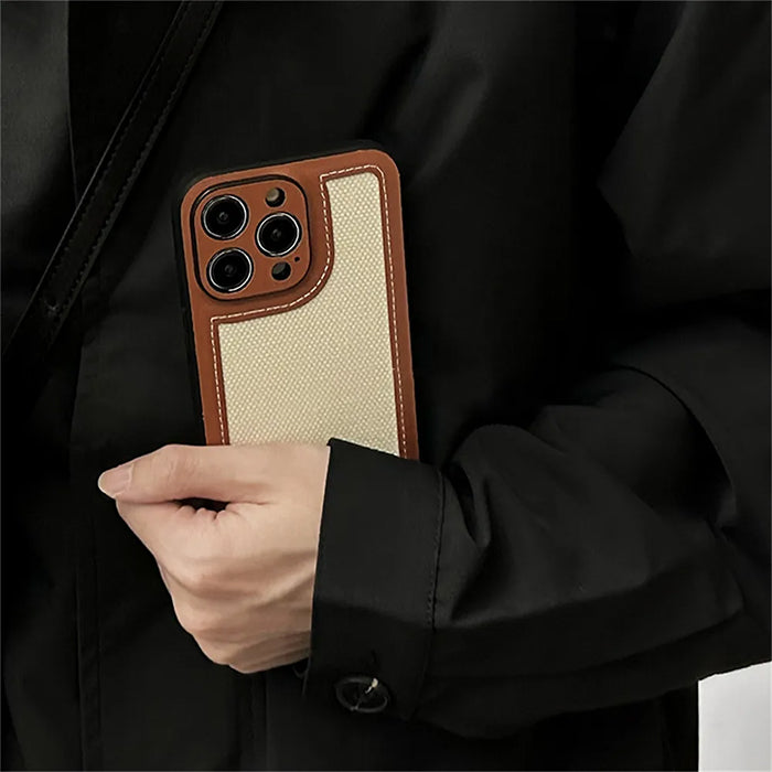 PREPPY BROWN IPHONE CASE FOR STYLISH PROTECTION