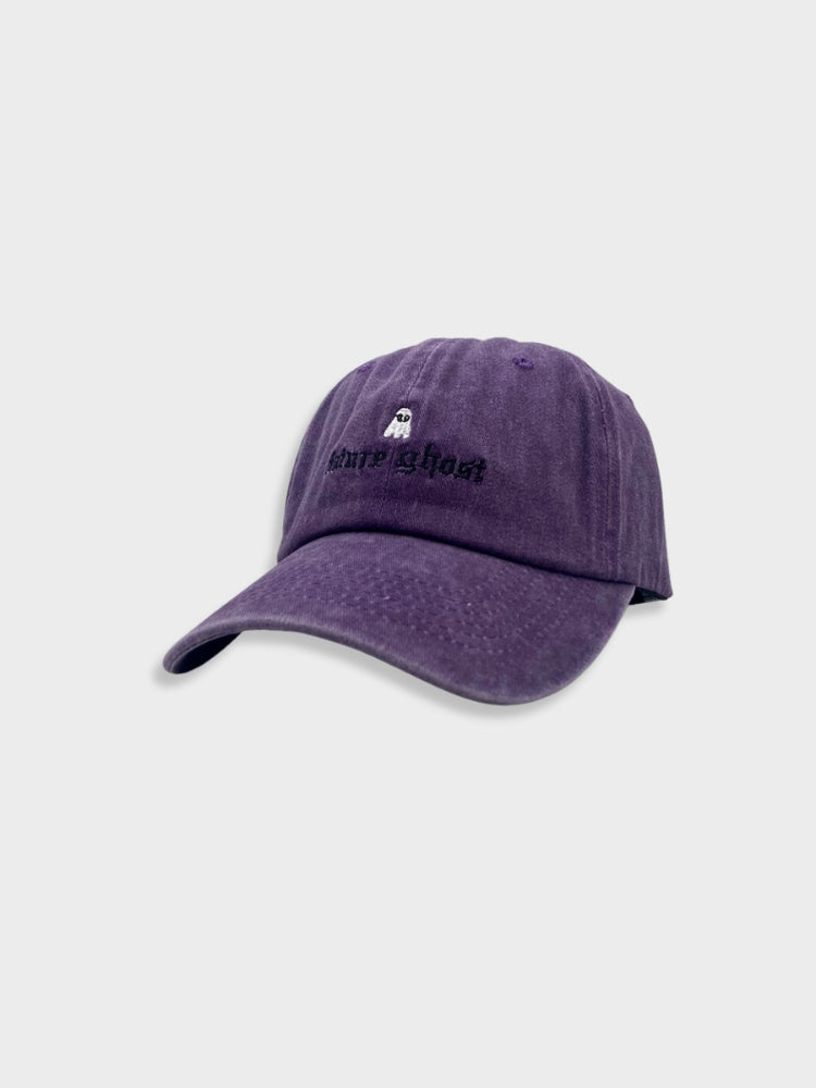 PURPLE BASEBALL CAP WITH GHOST DESIGN - FUTURE GHOST CAP
