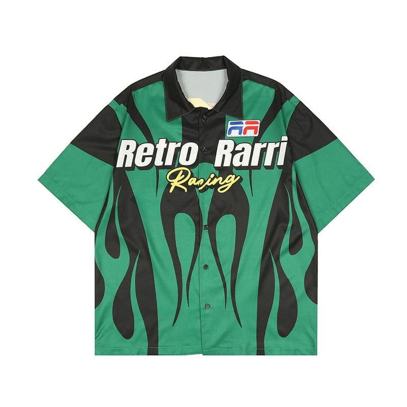 RACING SHIRT GREEN AND BLACK