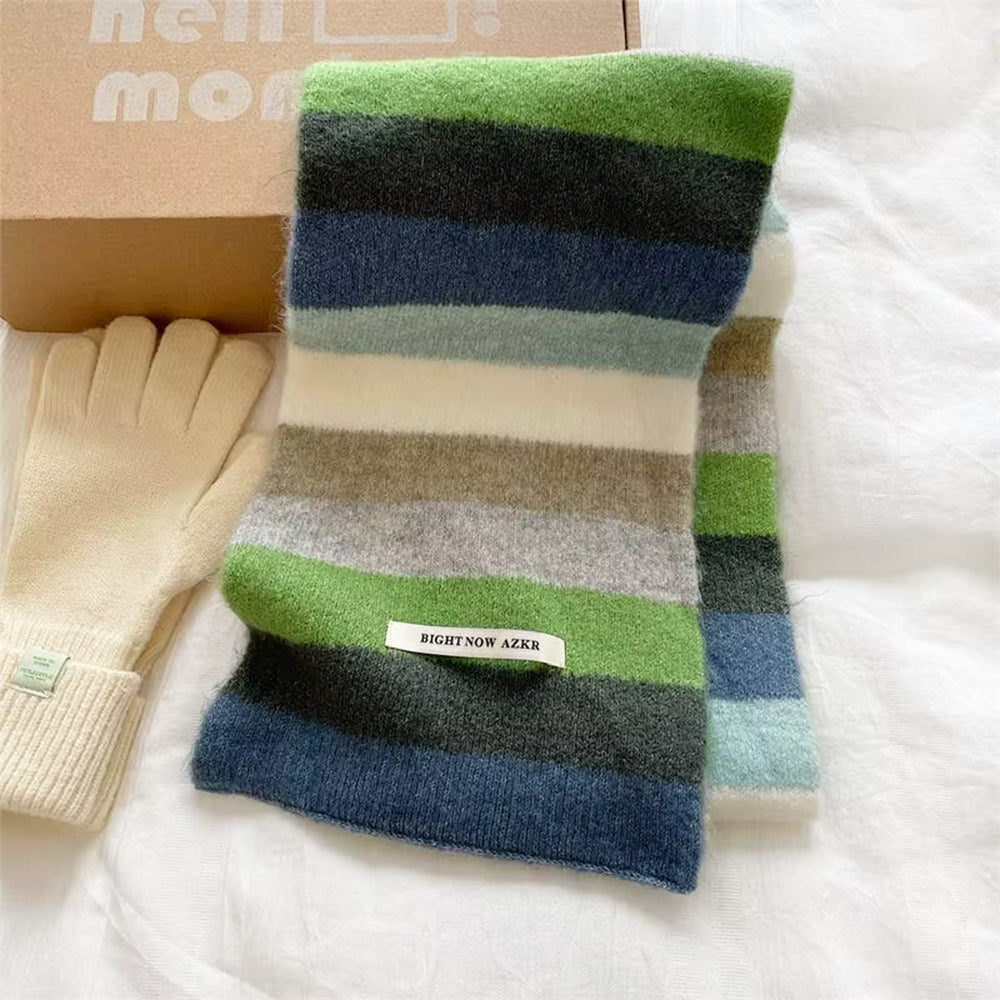 RAINBOW STRIPED SCARF INDIE KID SCARF