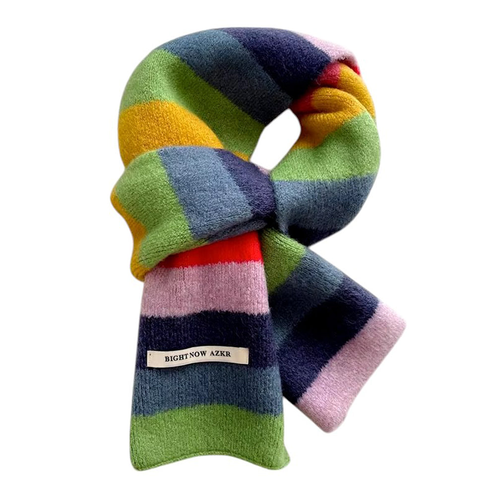 RAINBOW STRIPED SCARF INDIE KID SCARF