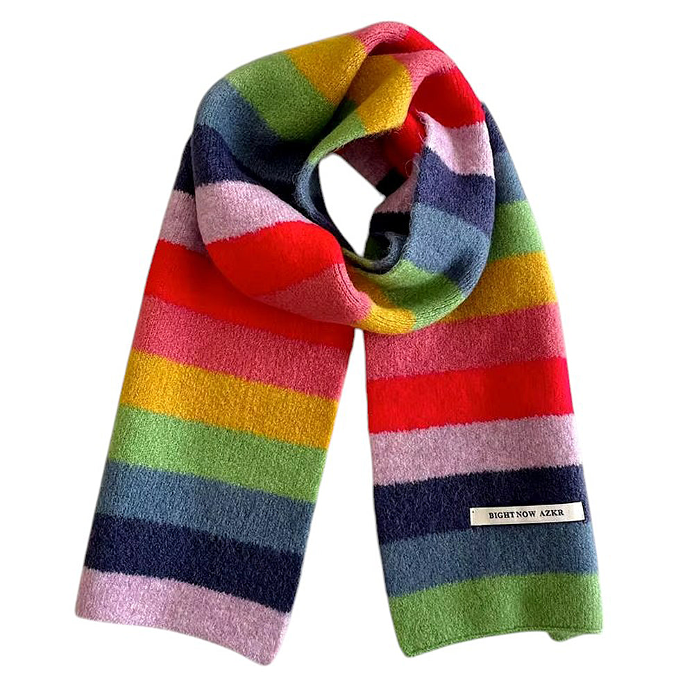 RAINBOW STRIPED SCARF INDIE KID SCARF