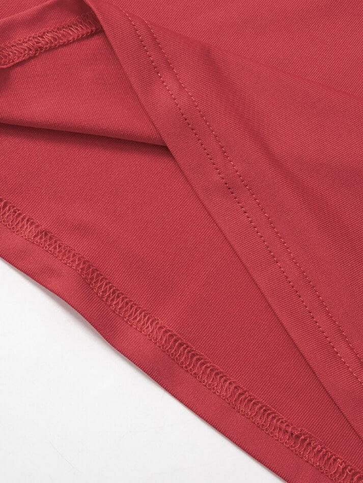 RED AND WHITE TANK TOP Y2K SLIM FIT