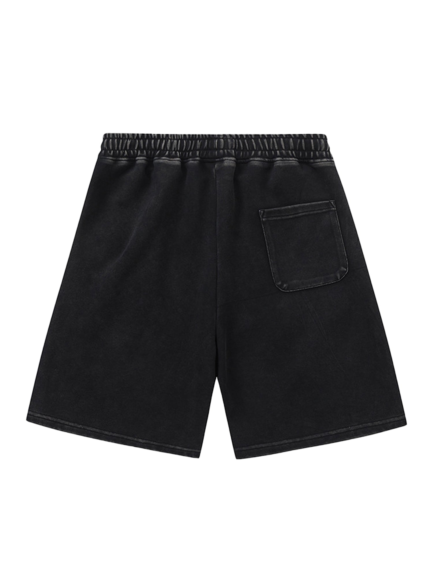 RED ATHLETIC SHORTS WITH MID WAIST AND STRAIGHT LEG DESIGN