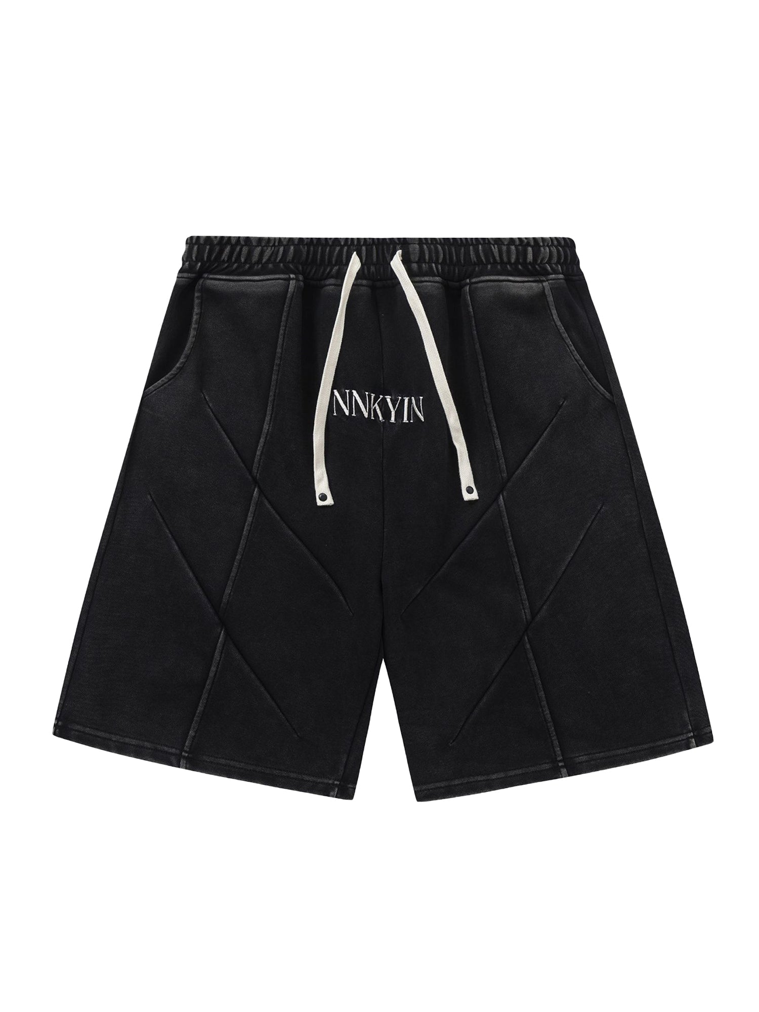 RED ATHLETIC SHORTS WITH MID WAIST AND STRAIGHT LEG DESIGN