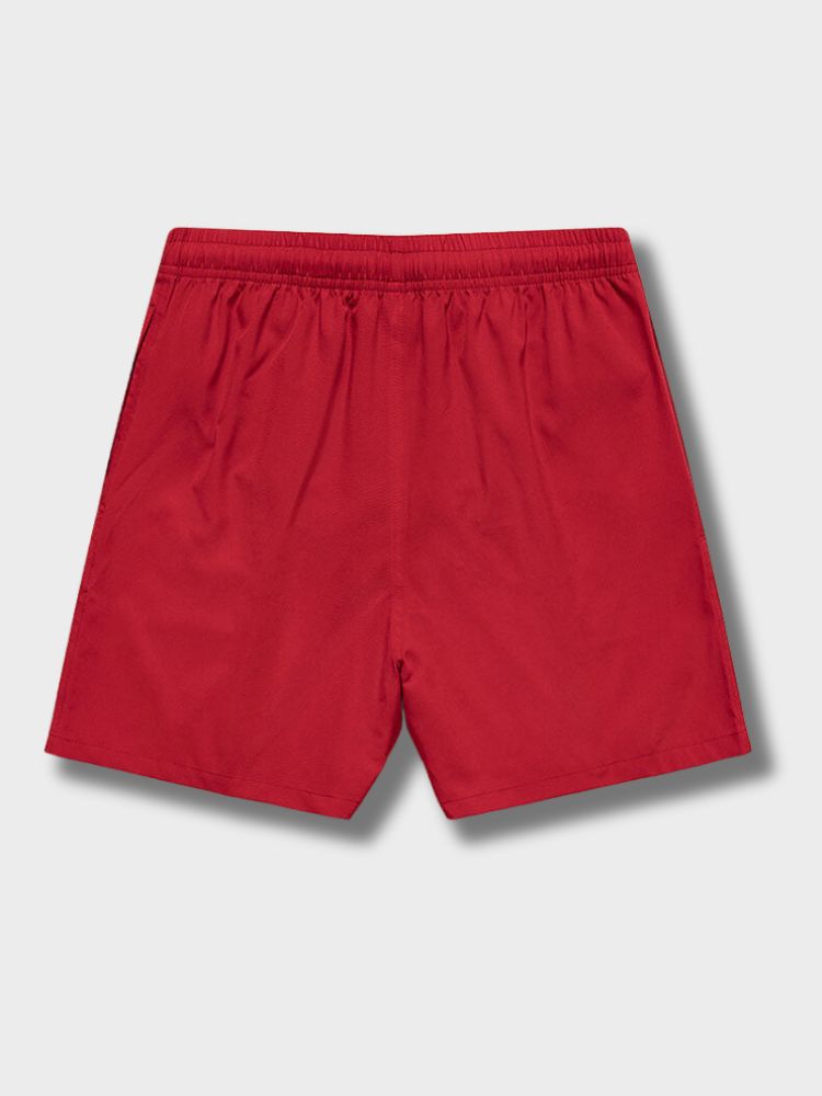 RED SWIM TRUNKS - MEN'S BEACHWEAR FOR SUMMER FUN