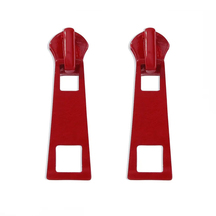 RED ZIPPER PULLS SET FOR LUGGAGE AND BAGS