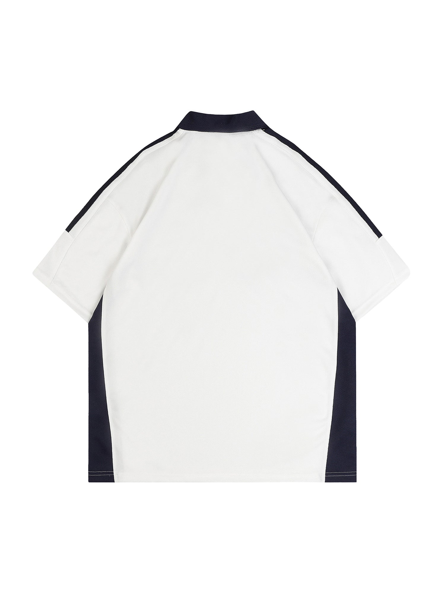 RETRO STREET POLO WHITE AND NAVY RETRO STREET POLO SHORT