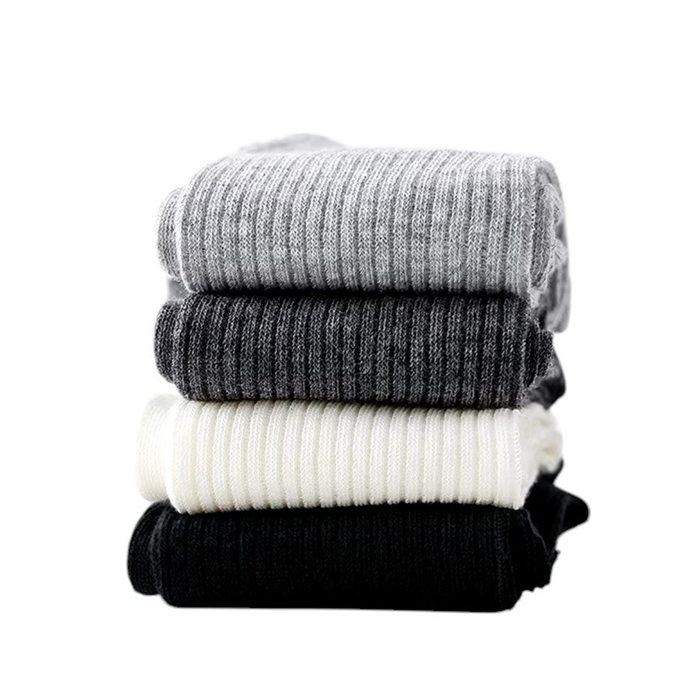 RIBBED SOCKS FOUR PACK FREE SIZE TIMELESS DESIGN
