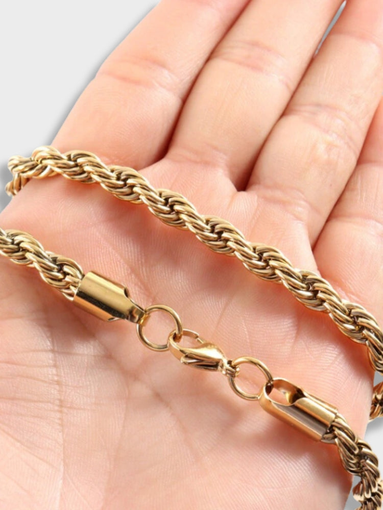 ROPE NECKLACE SET FOR EFFORTLESS ELEGANCE IN GOLD AND SILVER