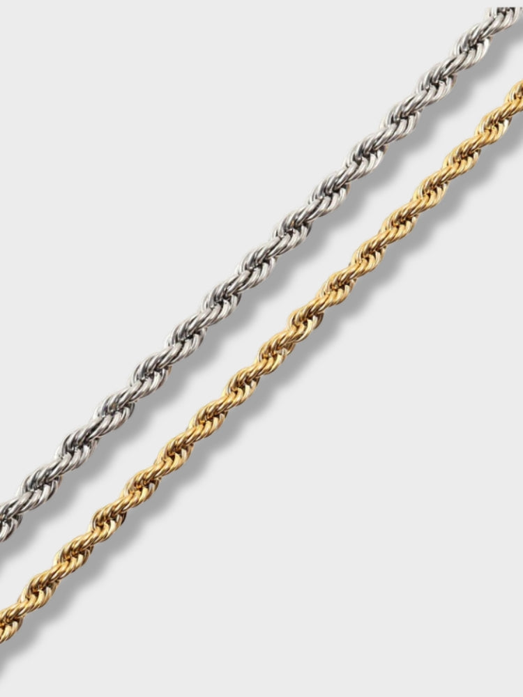 ROPE NECKLACE SET FOR EFFORTLESS ELEGANCE IN GOLD AND SILVER
