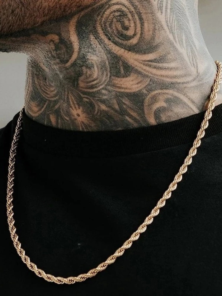 ROPE NECKLACE SET FOR EFFORTLESS ELEGANCE IN GOLD AND SILVER