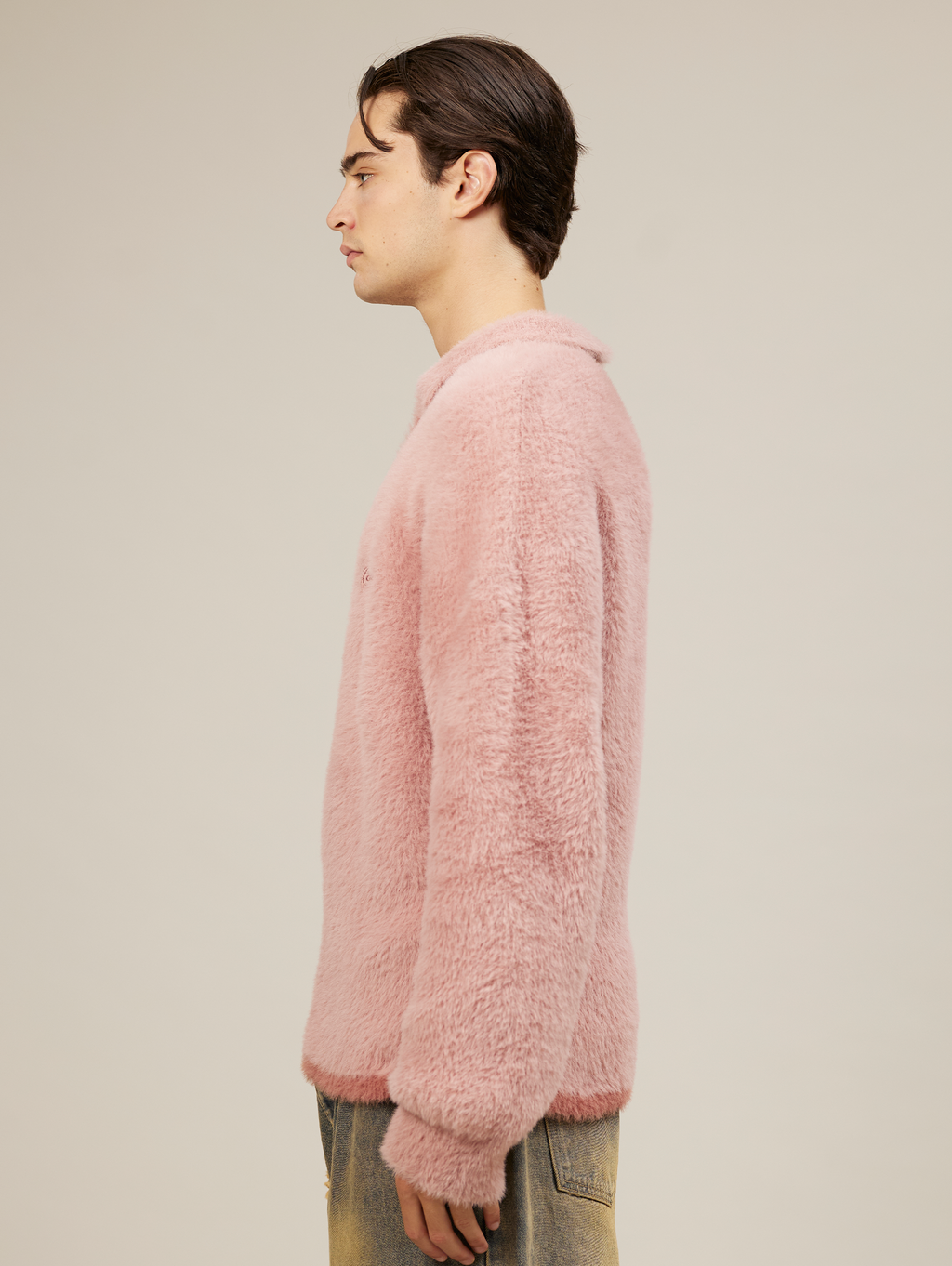 ROSE POLO LONG-SLEEVED SHIRT WITH POLO COLLAR