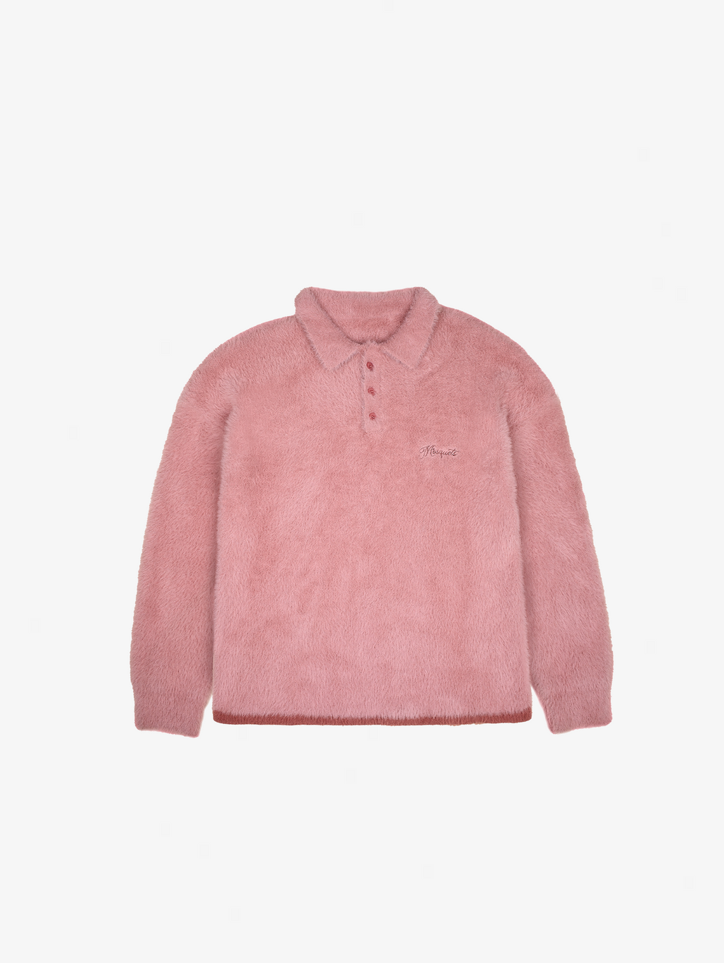 ROSE POLO LONG-SLEEVED SHIRT WITH POLO COLLAR