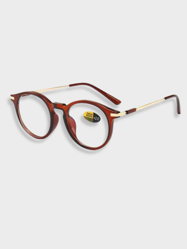 ROUND BROWN-RIMMED EYEGLASSES WITH EXTRA STARCH OPTIONS FOR IMPROVED DIGESTION