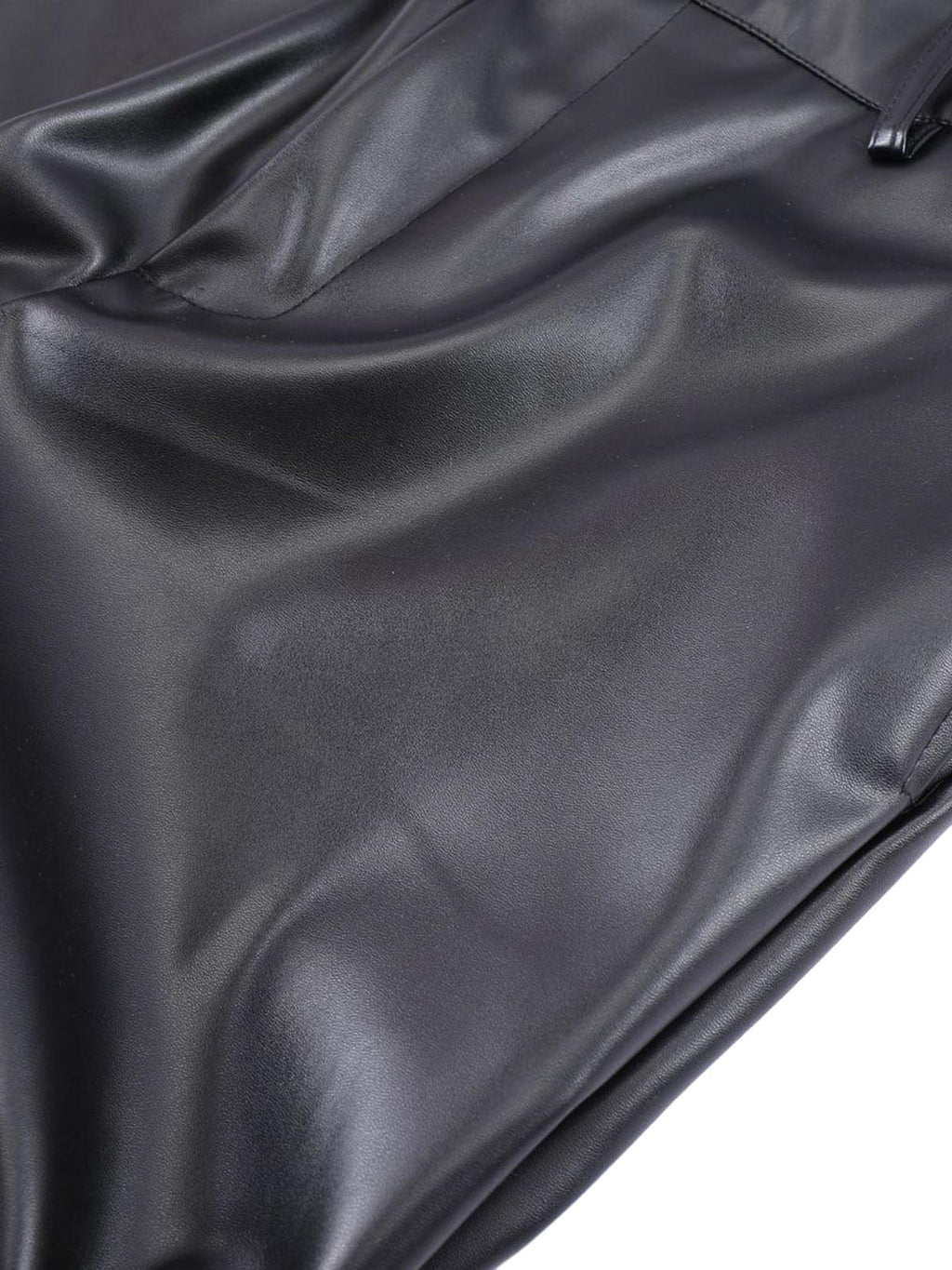 RUCHED LONG PANTS WITH PLEATED DESIGN AND MID WAIST