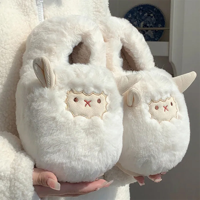 SHEEP SLIPPERS PAIR FOR KIDS AND ADULTS CHRISTMAS GIFT