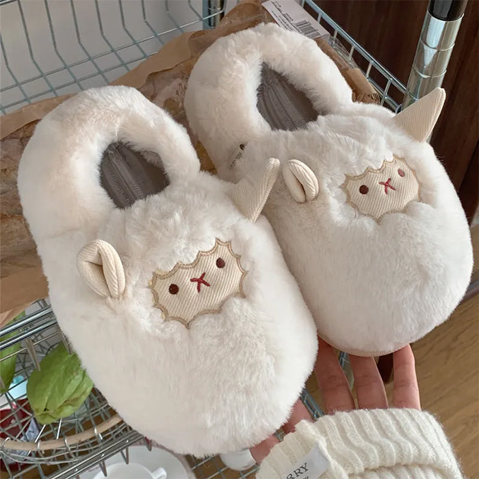 SHEEP SLIPPERS PAIR FOR KIDS AND ADULTS CHRISTMAS GIFT