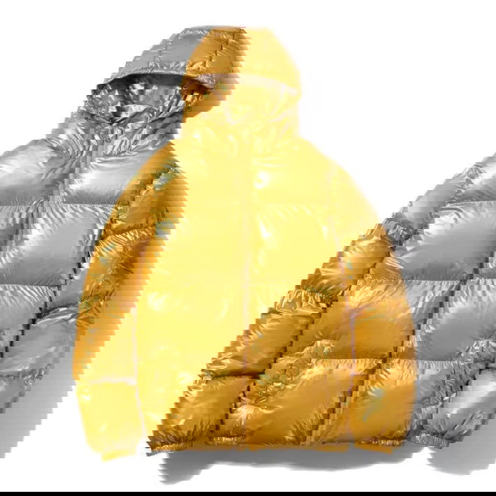 SHINY BLACK PUFFER JACKET WITH HOOD - LIGHTWEIGHT JACKET PUFF TO STAY WARM