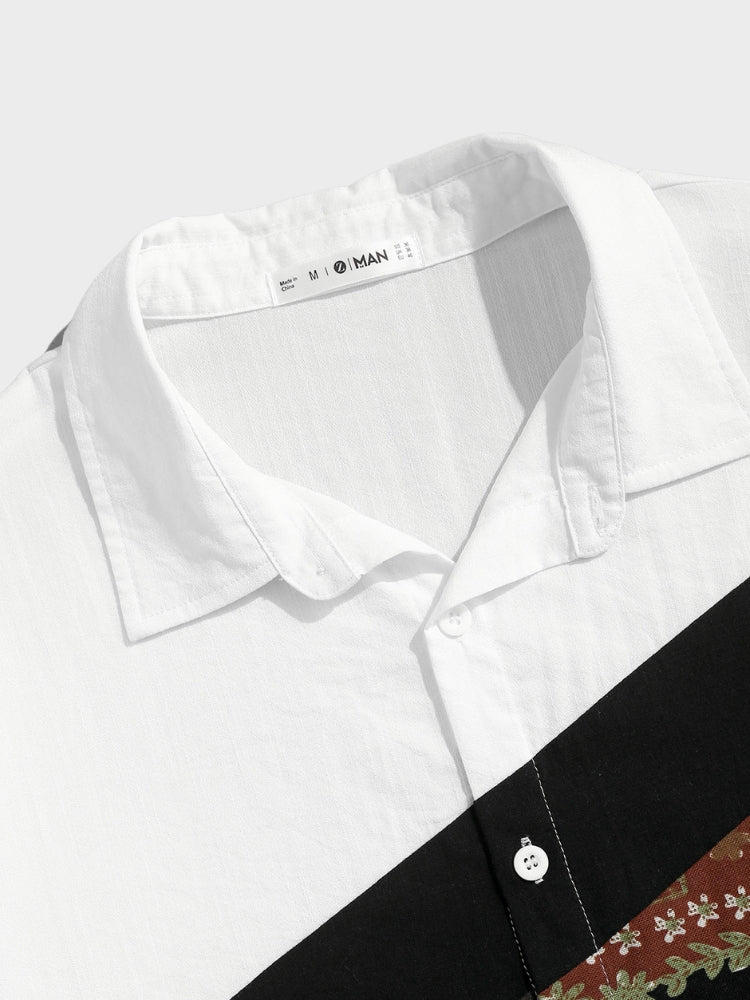 SHIRT AND SHORTS SET VINTAGE CHIC HOMME MATCHING OUTFIT