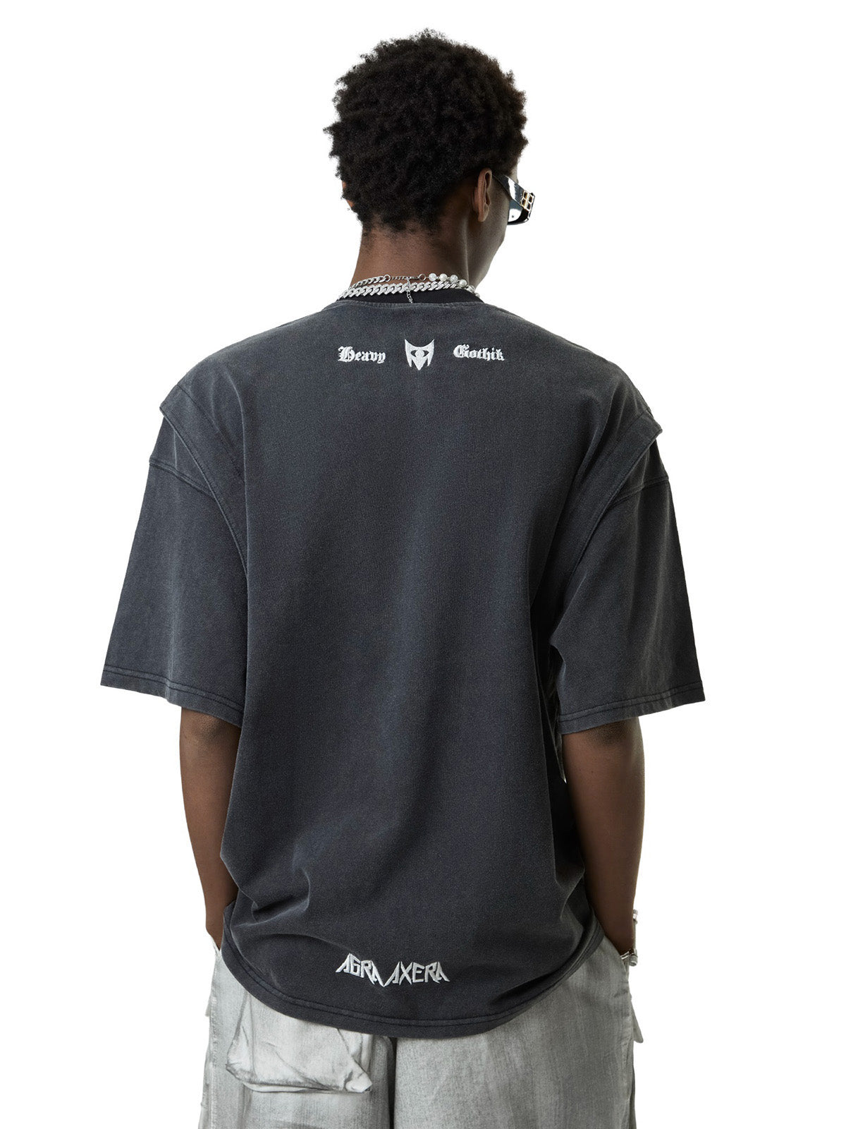 SHORT SLEEVE PULLOVER FOR YOUNG MEN IN STREETWEAR STYLE