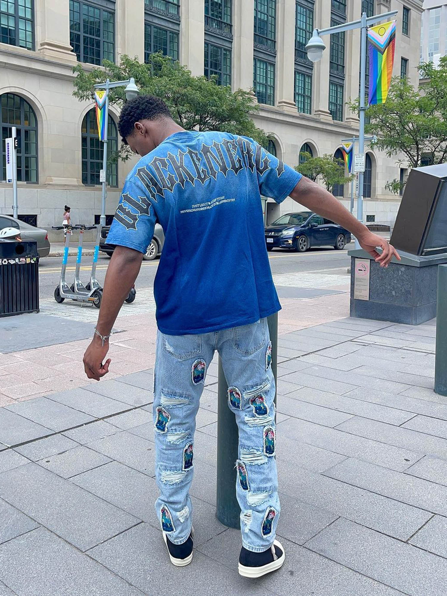 SHORT SLEEVE PULLOVER - TRENDY CASUAL BLUE SHIRT FOR MEN