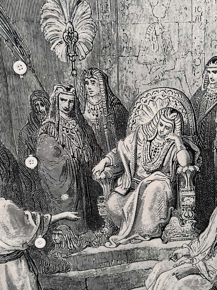 SHORT-SLEEVED BUTTON-DOWN SHIRT WITH HISTORICAL SCENE PRINT - KING T-SHIRT