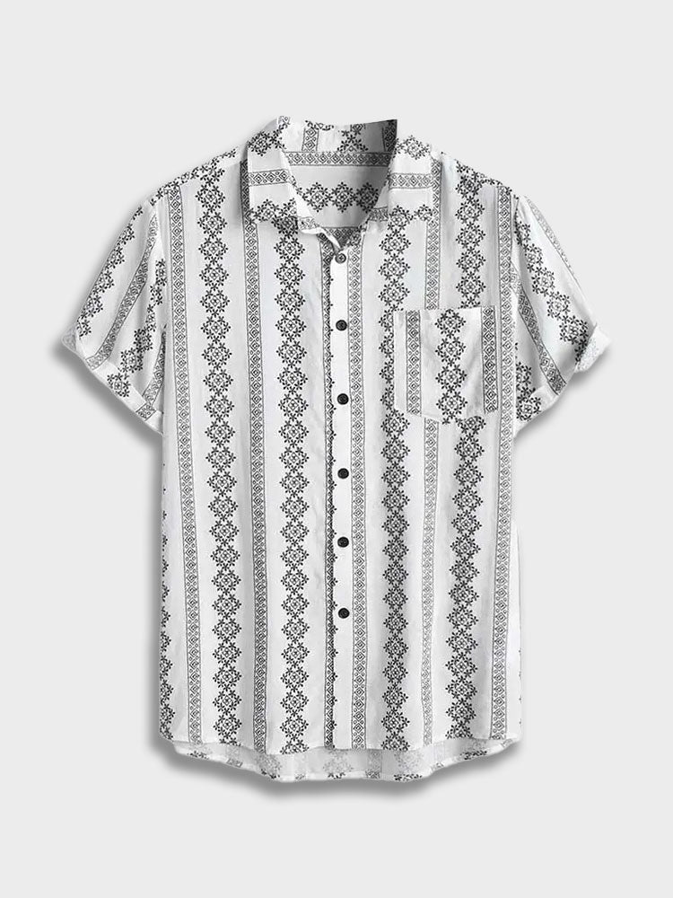 SHORT-SLEEVED PATTERNED SHIRT FOR STYLISH EVERYDAY WEAR