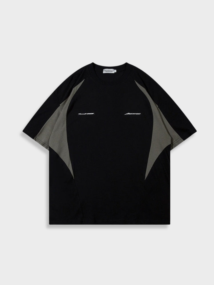 SHORT-SLEEVED SHIRT - BLACK AND WHITE DESIGN FOR CASUAL WEAR