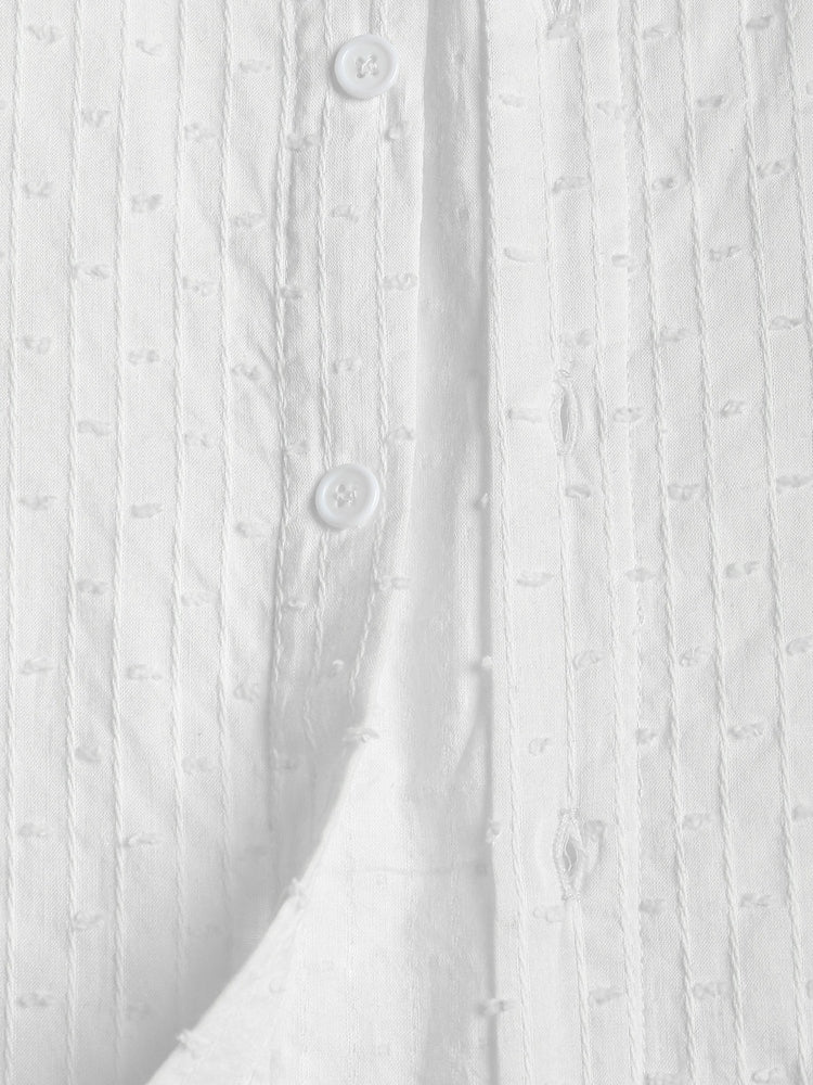 SHORT-SLEEVED SHIRT - WHITE SUMMER SHIRT FOR EFFORTLESS STYLE