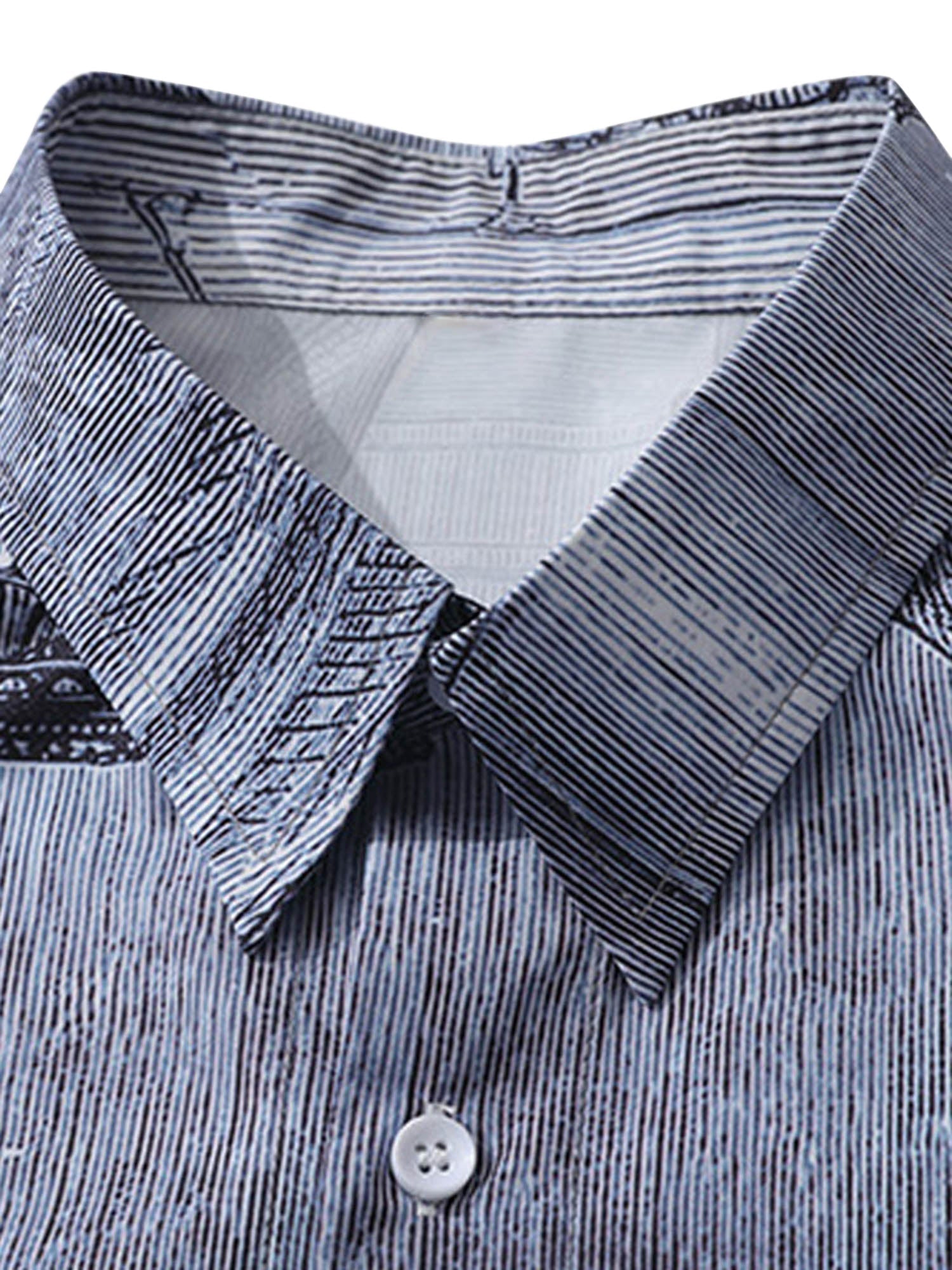 SHORT-SLEEVED SHIRT WITH LAST SUPPER PRINT - SUPPER PRINTED SHIRTS