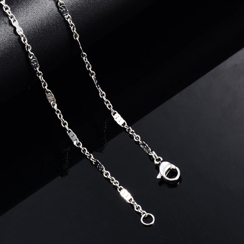 SIERA NECKLACE - ELEGANT SILVER CHAIN COLLIER SIERA JEWELRY