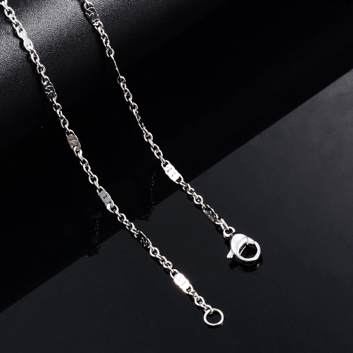 SIERA NECKLACE - ELEGANT SILVER CHAIN COLLIER SIERA JEWELRY