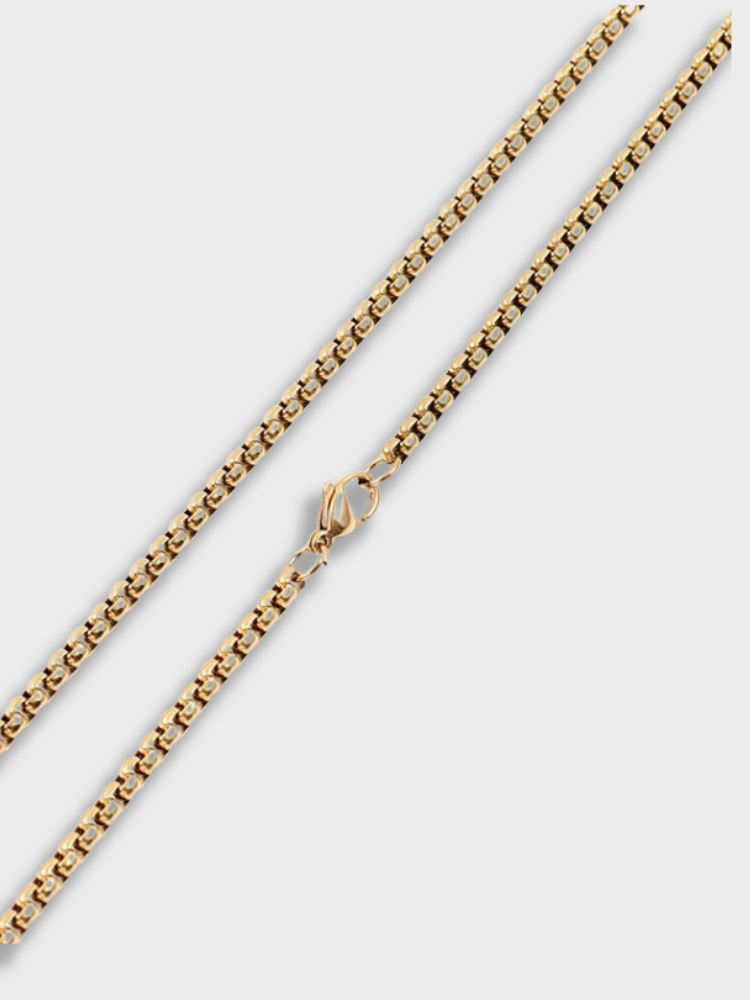 SILVER CHAIN NECKLACE BOXIE CHAIN SECURE STORAGE OPTION