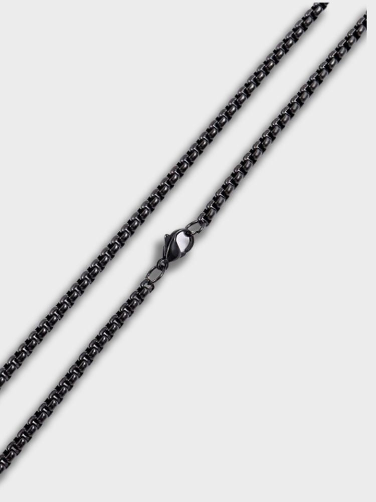 SILVER CHAIN NECKLACE BOXIE CHAIN SECURE STORAGE OPTION