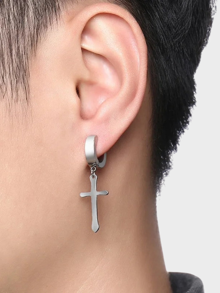 SILVER CROSS EARRINGS TO TURN HEADS - ELEGANT DESIGN FOR EVERY OCCASION