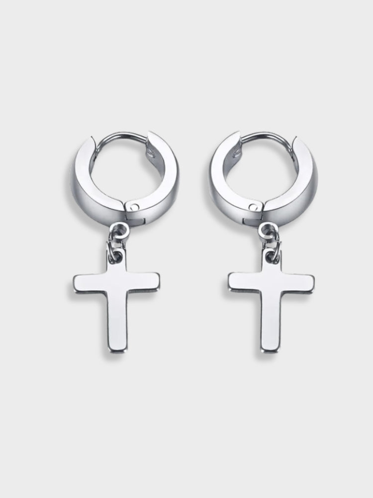 SILVER CROSS EARRINGS TO TURN HEADS - ELEGANT DESIGN FOR EVERY OCCASION
