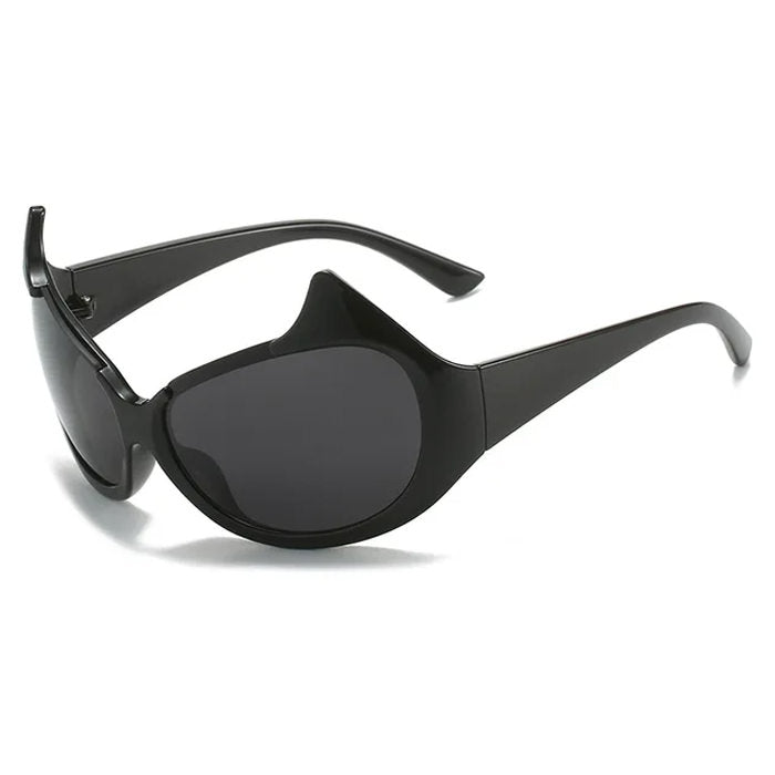 SILVER FUTURISTIC SUNGLASSES FOR MEN AND WOMEN