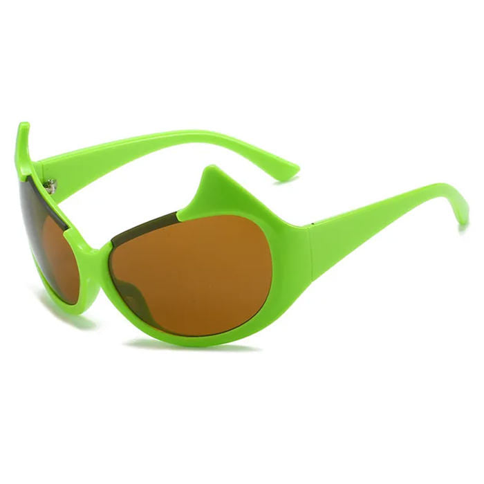 SILVER FUTURISTIC SUNGLASSES FOR MEN AND WOMEN