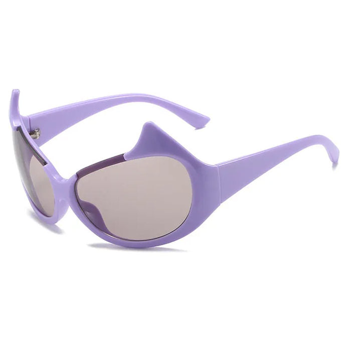 SILVER FUTURISTIC SUNGLASSES FOR MEN AND WOMEN