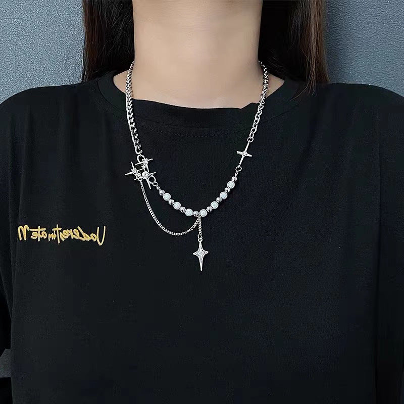 NAVY BLUE OVERSIZED HOODIE WITH YELLOW