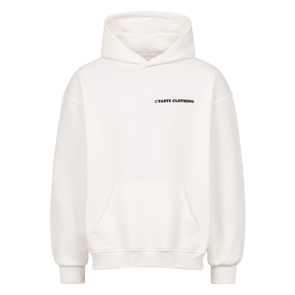 SIX OVERSIZED HOODIE IN WHITE WITH BLACK TEXT - OVERSIZED HOODIE