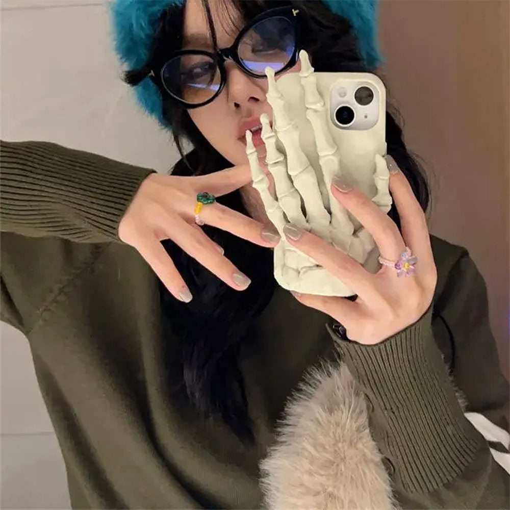 SKELETON HAND IPHONE CASE