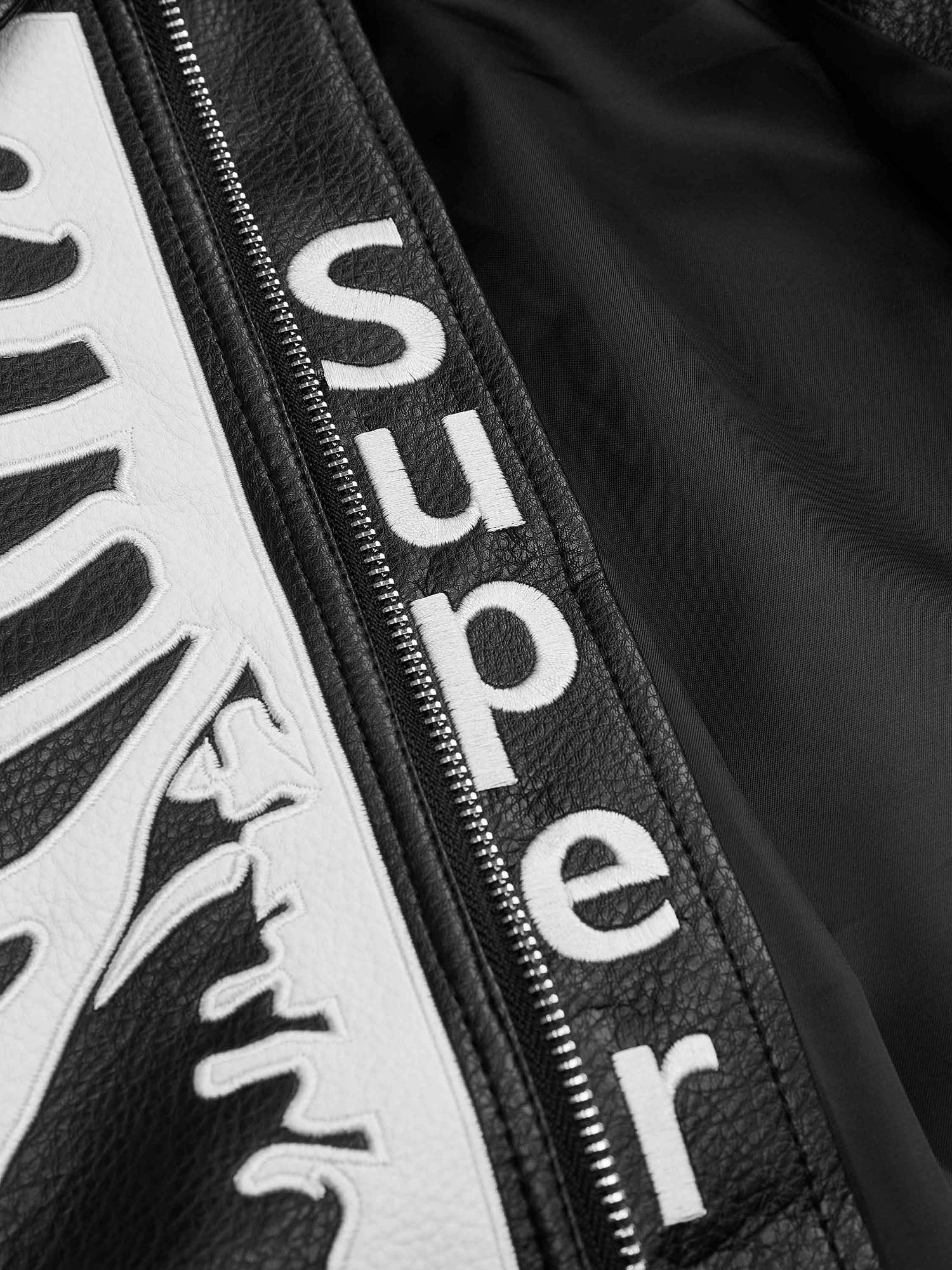 SKELETON-THEMED JACKET AND JEANS SET WITH LONG SLEEVE LAPEL COLLAR