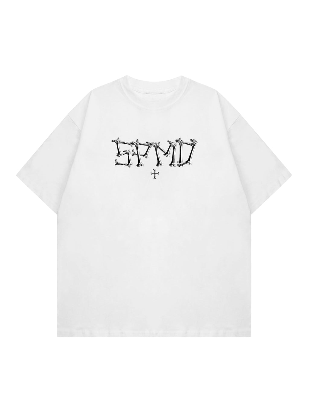 SKULL GRAPHIC BLACK T-SHIRT - SWEETHEART SUPPLIES SKULL PRINT