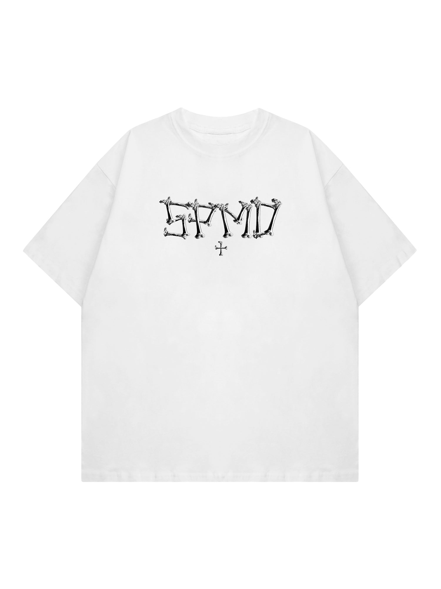 SKULL GRAPHIC BLACK T-SHIRT - SWEETHEART SUPPLIES SKULL PRINT