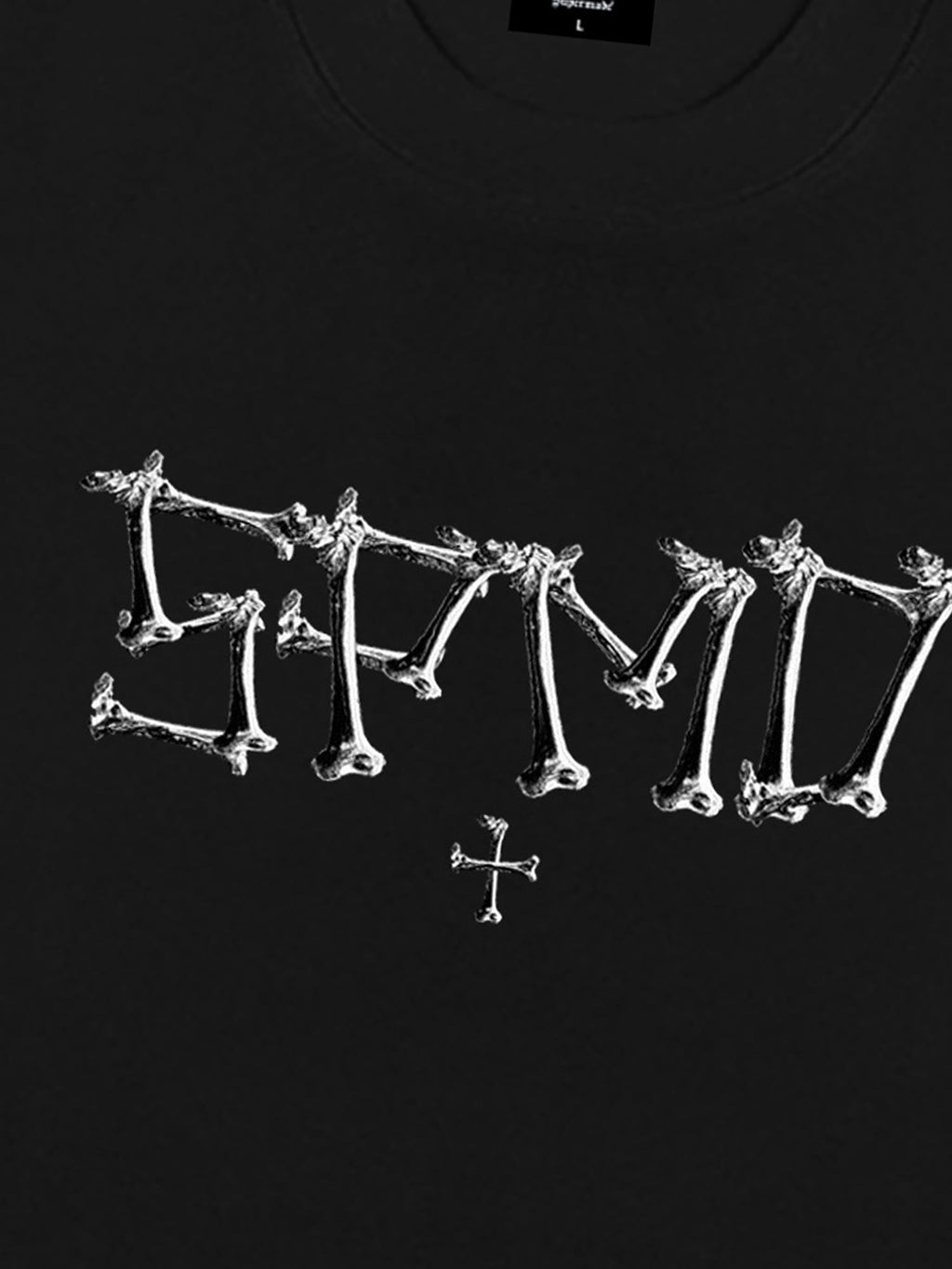 SKULL GRAPHIC BLACK T-SHIRT - SWEETHEART SUPPLIES SKULL PRINT