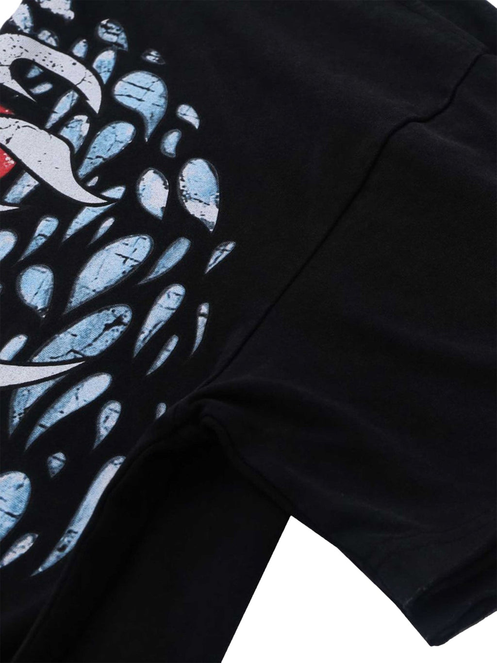 SKULL GRAPHIC COTTON BLEND SHORT SLEEVE T-SHIRT